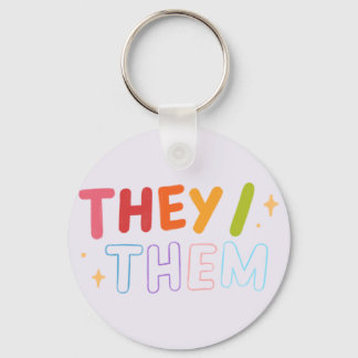 They/Them Keychain