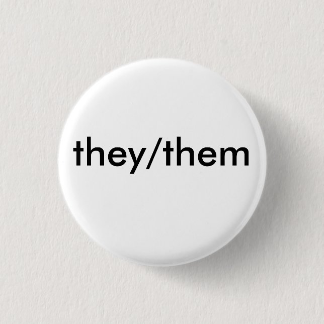 they/them pronoun badge (Front)