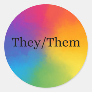 They/Them Pronoun Sticker