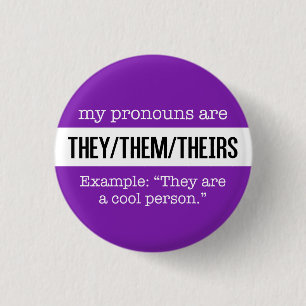 They/Them Pronouns – Gender Creative Flag 3 Cm Round Badge