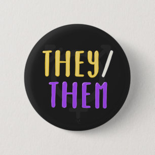 They/them Pronouns Pin Badge