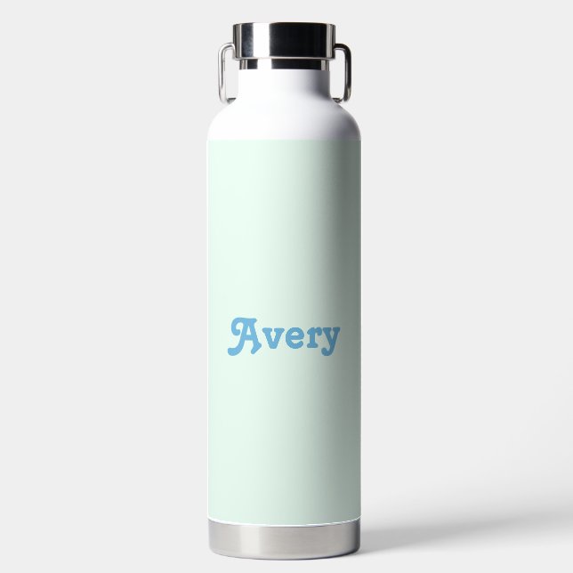 They them pronouns | your name | colourful  water bottle (Front)