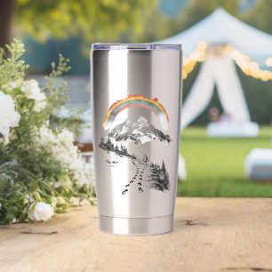 They/Them Trailblazer – LGBTQ Pride Camping Art, Insulated Tumbler