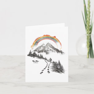 They/Them Trailblazer – LGBTQ Pride Camping Art, Note Card