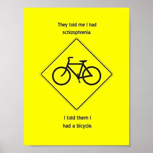 "They told me I had schizophrenia" Poster (Front)