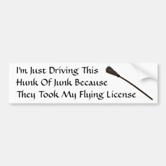 They Took My Flying License Bumper Sticker