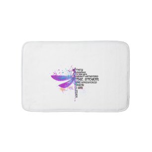 They Whispered To Her You Cannot Withstand Storm Bath Mat