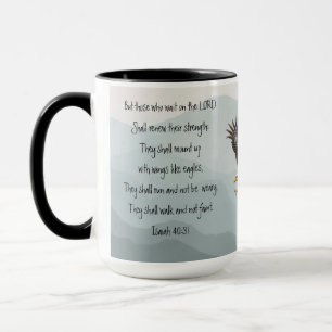 They Who Wait Upon the Lord Eagle Isaiah Mug