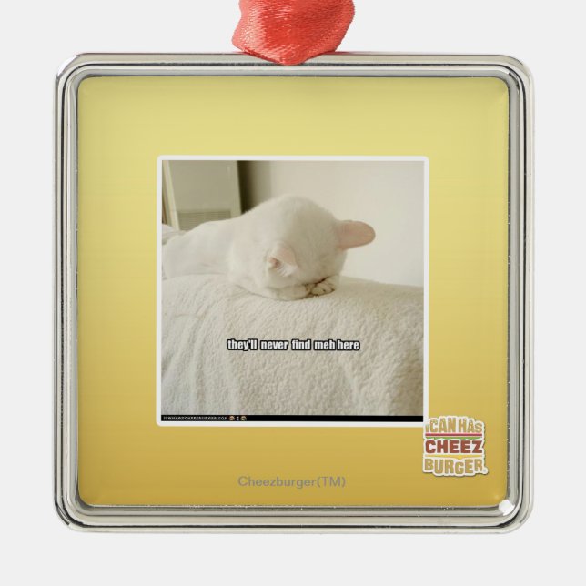 they'll never find meh here metal tree decoration (Front)