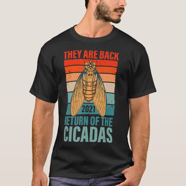 Theyre Back Cicadas swarm Brood X usa 2021 T-Shirt (Front)