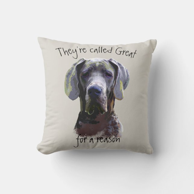 They're called Great for a reason,  Dane Dog Pet Cushion (Front)