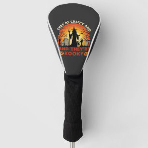 Theyre Creepy Kooky Halloween Witch Graveyard Pump Golf Head Cover