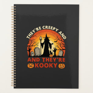 Theyre Creepy Kooky Halloween Witch Graveyard Pump Planner
