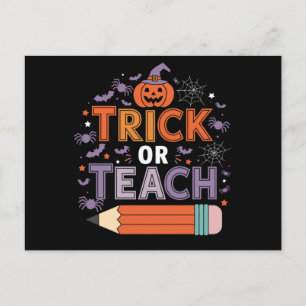 They're Eating Dogs And Cats And Pets Halloween Postcard