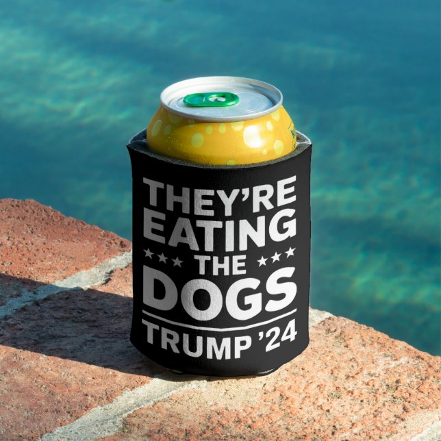 They're eating the Dogs Funny Debate Trump Quote Can Cooler (In Situ Pool)