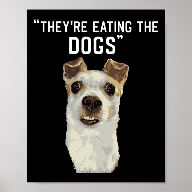 They're Eating The Dogs The Cats The Pets Trump 20 Poster (Front)