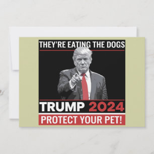 They're Eating The Dogs Trump 2024 Debate  Invitation