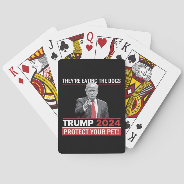 They're Eating The Dogs Trump 2024 Debate  Playing Cards (Back)