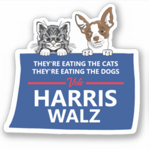 They're eating the pets - Vote Harris Walz