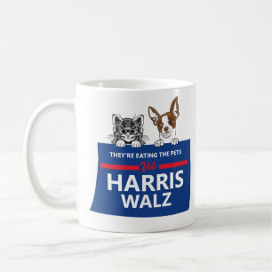 They're eating the pets - Vote Harris Walz Coffee Mug