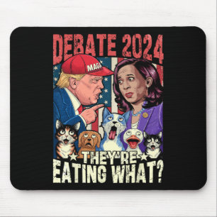 They're Eating What Funny Debate Election 2024 Pet Mouse Mat
