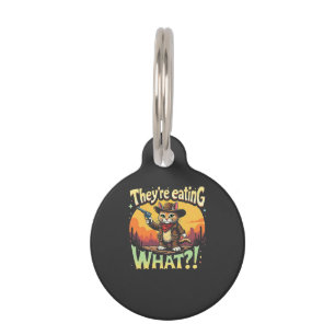 They're eating What Trump Election Cat Cowboy  Pet Tag
