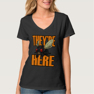 They're Here Cicadas Brood X 2021 Funny Cicada Loc T-Shirt