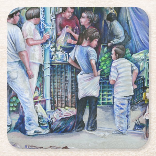 They're Not Girls, They're Women Square Paper Coaster (Front)