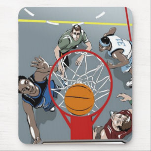 They're Playing Basketball mousepad