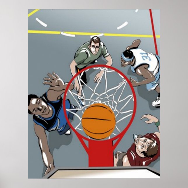 They're Playing Basketball - poster (Front)