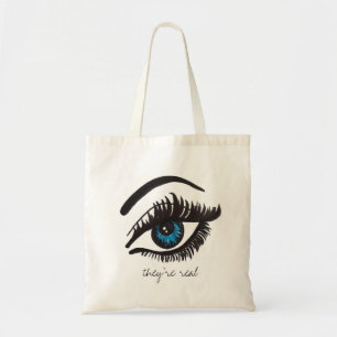 they're real LASH tote Bag