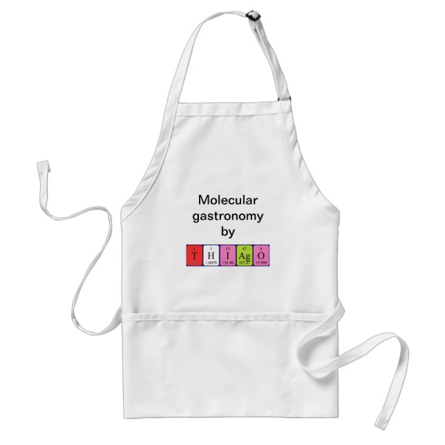 Thiago periodic table name apron (Front)