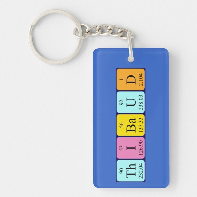 Thibaud periodic table name keyring (Front)