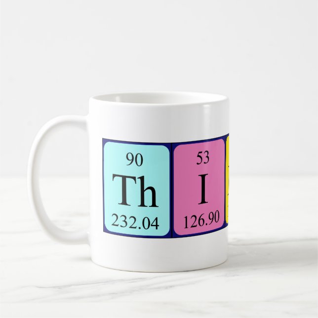 Thibaud periodic table name mug (Left)