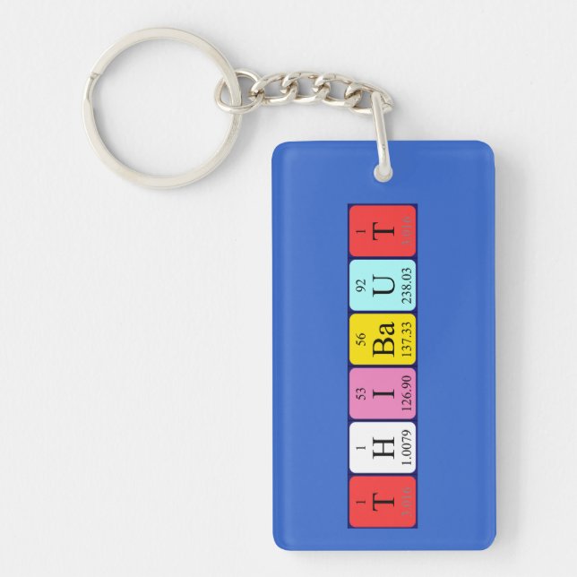 Thibaut periodic table name keyring (Front)