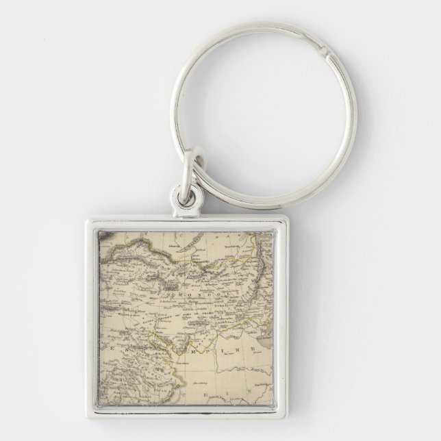 Thibet, Mongolia, and Mandchouria Key Ring (Front)