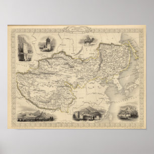 Thibet, Mongolia, and Mandchouria Poster