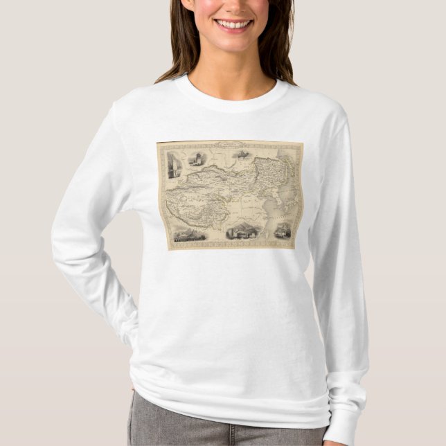 Thibet, Mongolia, and Mandchouria T-Shirt (Front)