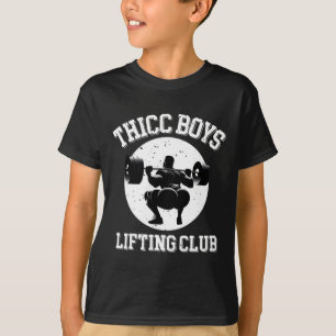 Thicc Boys Lifting Club Funny Gym Mens Squat Bodyb T-Shirt
