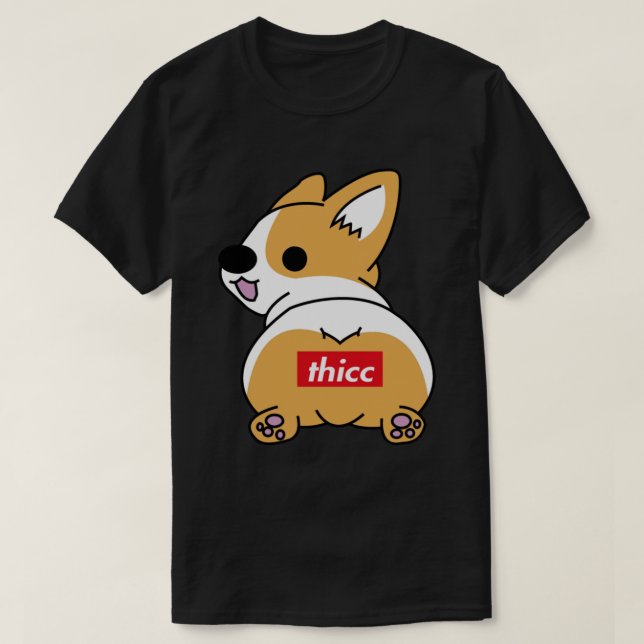 Thicc Corgi Butt Essential T-Shirt (Design Front)