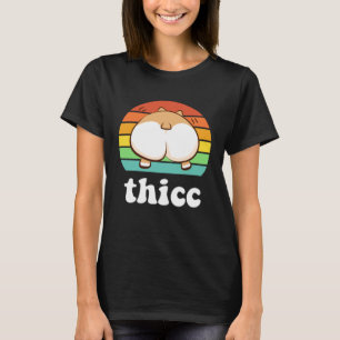 Thicc Corgi Extra Thick Dogs Cute Workout Lifting T-Shirt