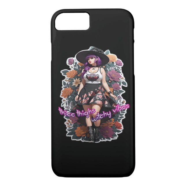 Thicc Thighs Witchy Vibes - Whimsigoth Witch-Core  Case-Mate iPhone Case (Back)