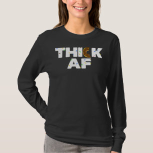 Thick Af Doughnut Fitness Weightlifting 2 T-Shirt