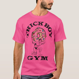 Thick Boy Gym Club Distressed Old School Bodybuild T-Shirt