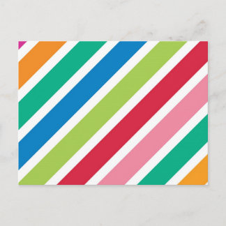 Thick Candy Stripes Postcard