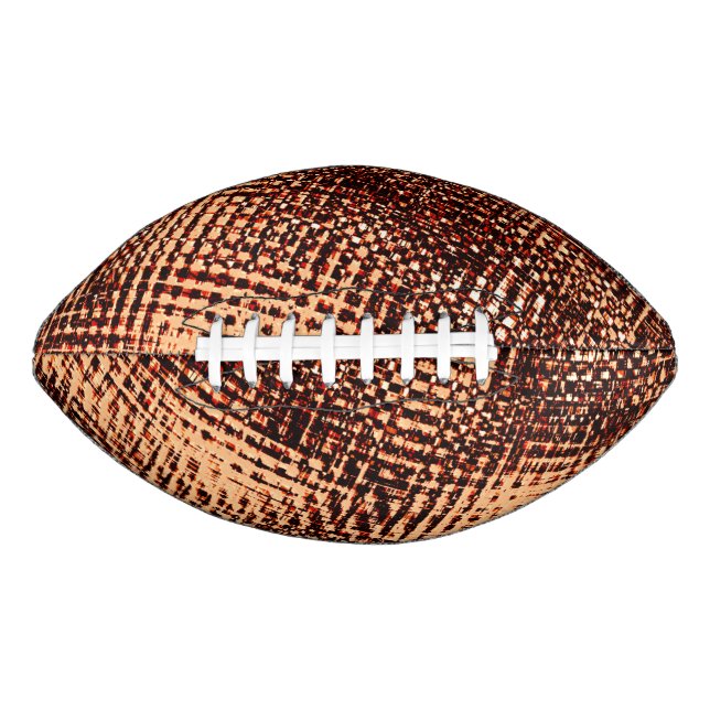 Thick criss-cross scratches in orange with shadow  american football (Front)