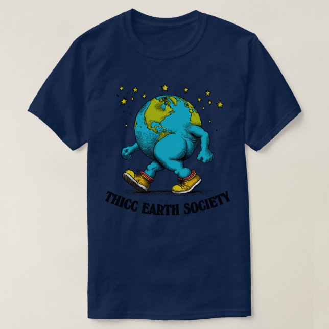 Thick Earth Society T-Shirt (Design Front)