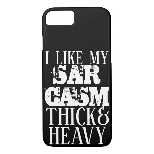 Thick & Heavy Sarcasm Case-Mate iPhone Case (Back)