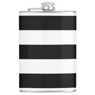 Thick Horizontal Stripes Vinyl Wrapped Flask