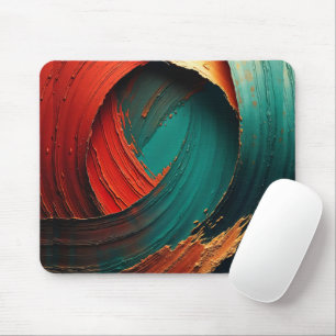 Thick Impasto Oil Painted Abstract Mouse Mat